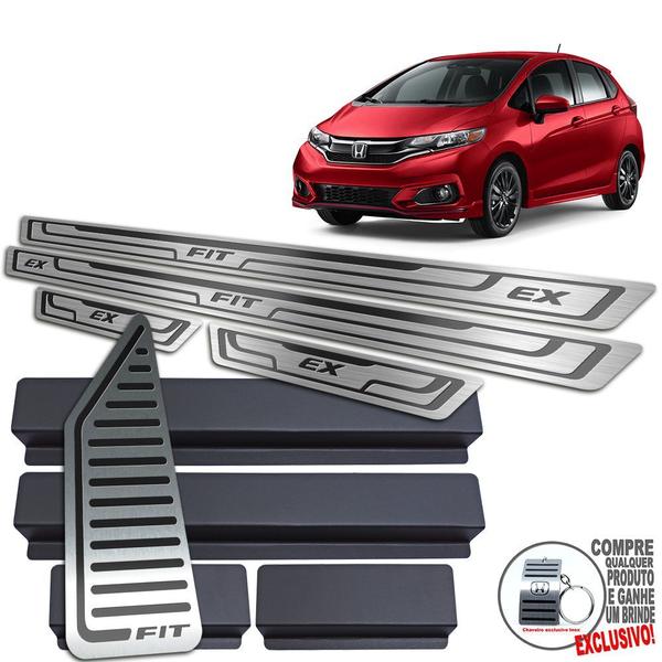 Imagem de Descanso + Soleira Baixo Relevo Honda Fit Ex 2018 A 2021