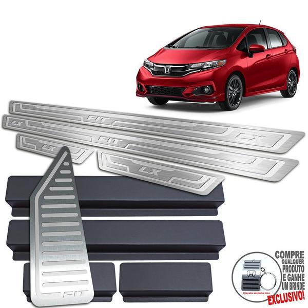 Imagem de Descanso + Soleira Baixo Relevo Honda Fit Lx 2018 A 2021