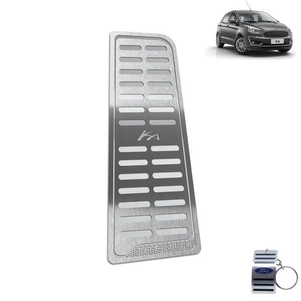 Imagem de Descanso Soleira Inox Ford Ka Titanium Prata Alto Relevo