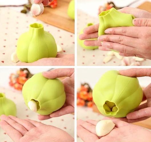 Descascador de Alho em Silicone Bojo - TOPMIXSHOP Imagem de Descascador de Alho em Silicone Bojo