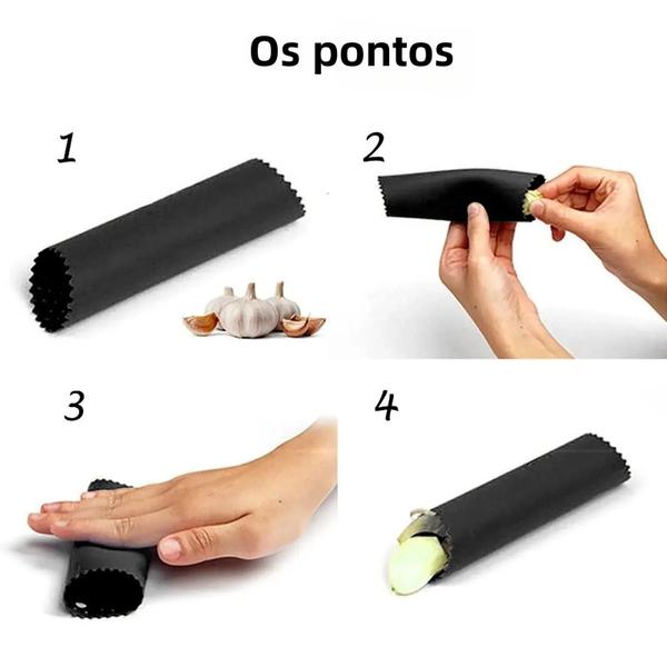 Imagem de Descascador De Alho Fácil, Tubo De Silicone, Ferramenta De Descascar, Aparelho De Cozinha Não Tóxico