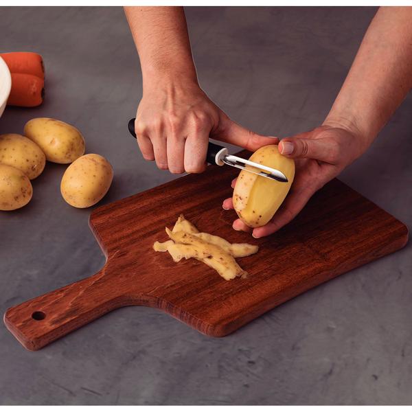 Imagem de Descascador de Batatas Manual em Aço Inox com Cabo de Polipropileno Utilità Preto - Tramontina