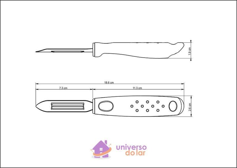Descascador de Batatas Manual Tramontina Utilitá em Aço Inox com Cabo de Polipropileno Preto Imagem de Descascador de Batatas Manual Tramontina Utilitá em Aço Inox com Cabo de Polipropileno Preto