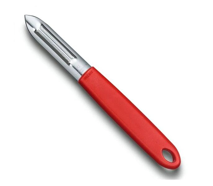 Descascador de frutas e legumes lâmina micro serrilhada Victorinox 7.6077.1 Imagem de Descascador de frutas e legumes lâmina micro serrilhada Victorinox 7.6077.1