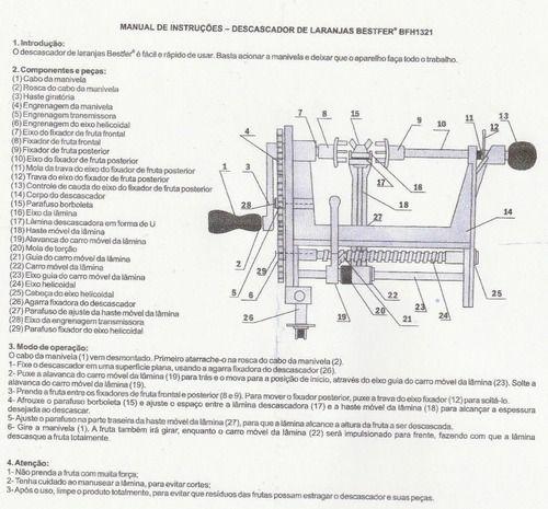 Imagem de Descascador de laranjas fbh1321 / un/bestfer, 51.900-6