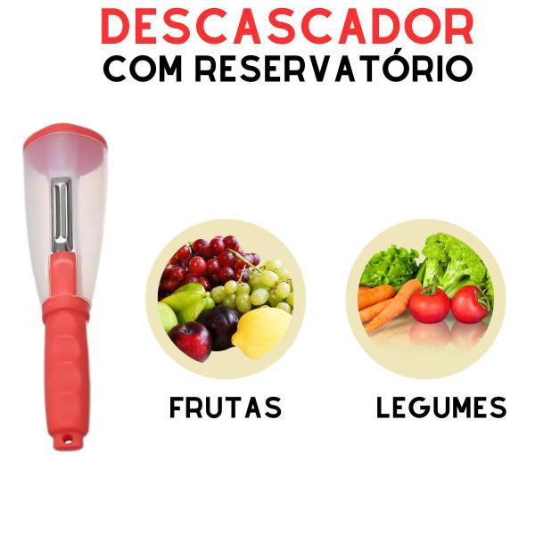 Imagem de Descascador De Legumes Frutas Com Reservatório Aço Inox 20X5