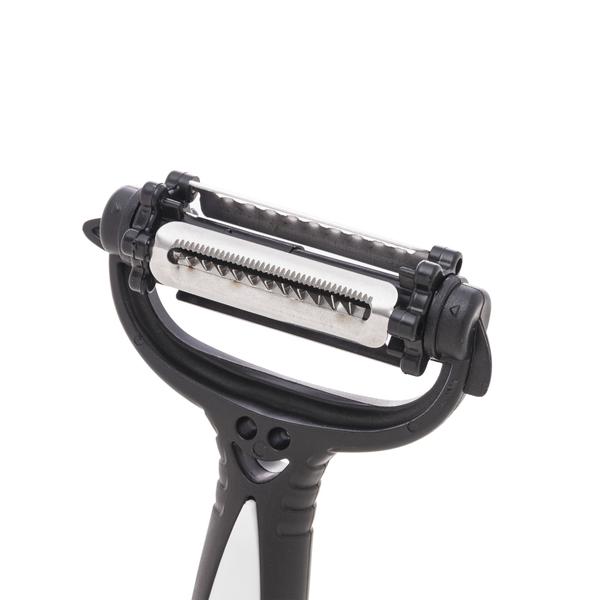 Descascador de Legumes Peeler 3 Lâminas em 1 Preto 15cm Lyor Imagem de Descascador de Legumes Peeler 3 Lâminas em 1 Preto 15cm Lyor