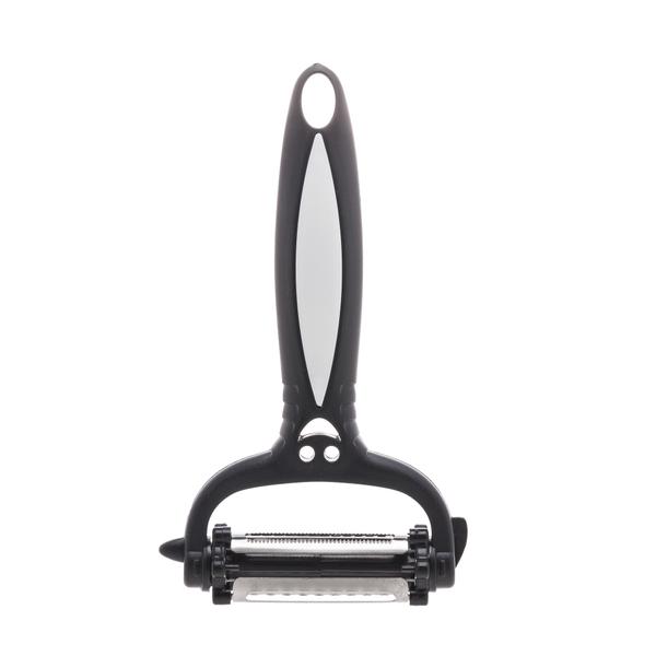 Descascador de Legumes Peeler 3 Lâminas em 1 Preto 15cm Lyor Imagem de Descascador de Legumes Peeler 3 Lâminas em 1 Preto 15cm Lyor