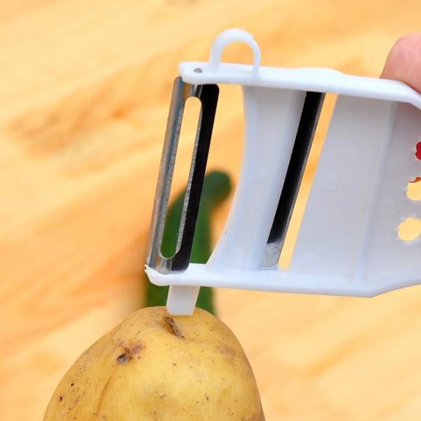 Imagem de Descascador de legumes plástico 5 em 1 cozinha utensílio do lar