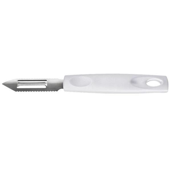Descascador de legumes Tp faca em aço inox Asti 19,5cm Branco - Brinox Imagem de Descascador de legumes Tp faca em aço inox Asti 19,5cm Branco - Brinox