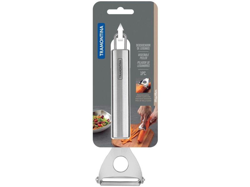 Descascador de Legumes Tramontina Inox Marfim Imagem de Descascador de Legumes Tramontina Inox Marfim
