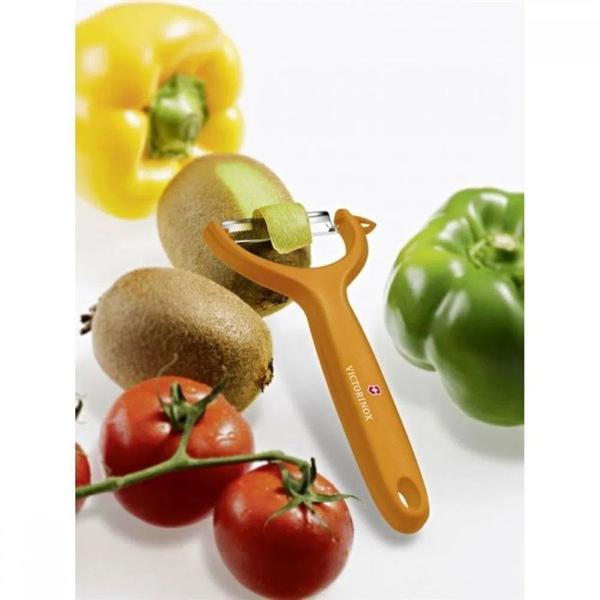 Descascador de Legumes Victorinox Swiss Made Laranja 7.6079.9 Imagem de Descascador de Legumes Victorinox Swiss Made Laranja 7.6079.9