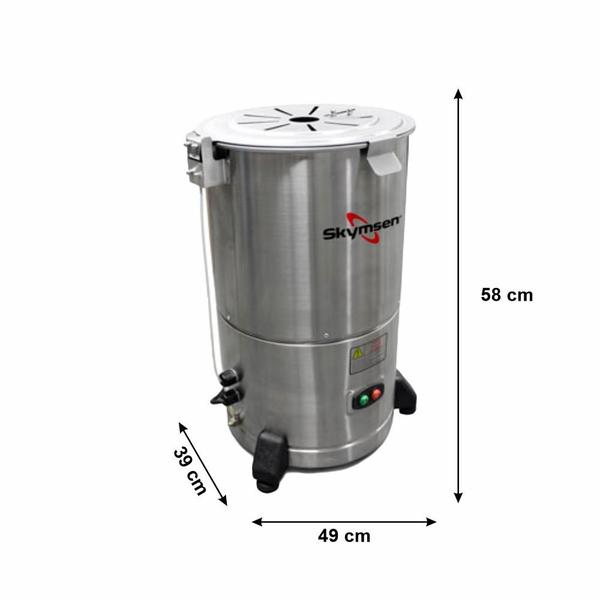 Descascador De Leguminosas Skymsen Inox 6kg Imagem de Descascador De Leguminosas Skymsen Inox 6kg