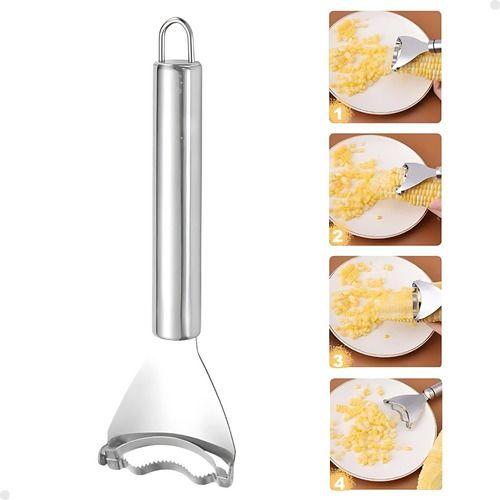 Descascador De Milho Inox Debulhador Ralador Raspador - SQ Comércio Imagem de Descascador De Milho Inox Debulhador Ralador Raspador