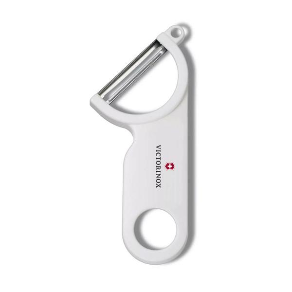 Descascador Doméstico Victorinox - Lâmina Lisa - Branco - 7.6073.7 Imagem de Descascador Doméstico Victorinox - Lâmina Lisa - Branco - 7.6073.7