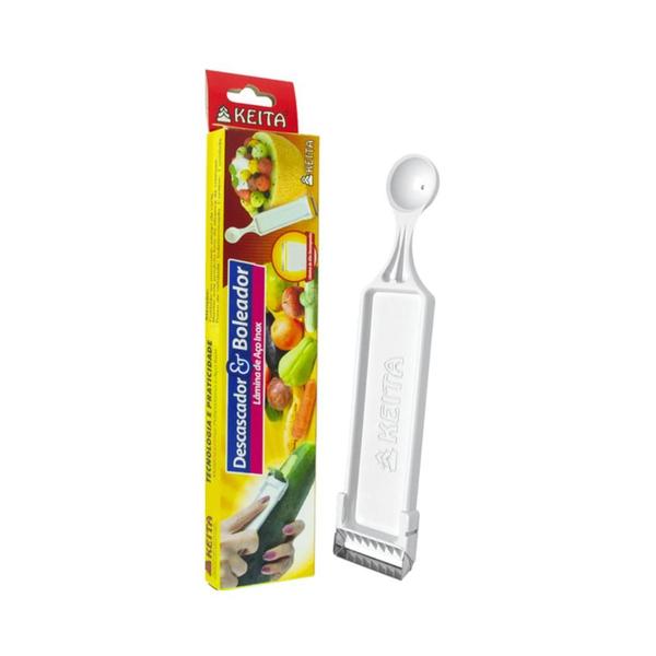 Descascador e Boleador de Alimentos 16cm Keita Imagem de Descascador e Boleador de Alimentos 16cm Keita