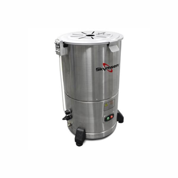 Descascador Inox 6kg Skymsen Discos de Alho Batata Cebola Imagem de Descascador Inox 6kg Skymsen Discos de Alho Batata Cebola
