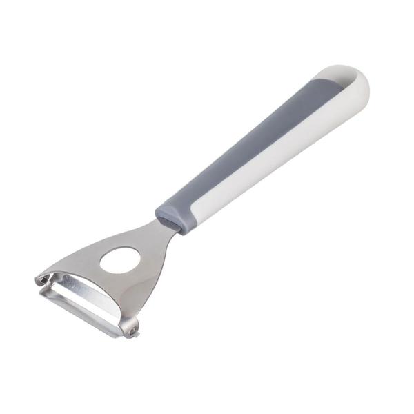 Descascador Legumes em Inox com cabo Soft Touch Cinza Weck Imagem de Descascador Legumes em Inox com cabo Soft Touch Cinza Weck