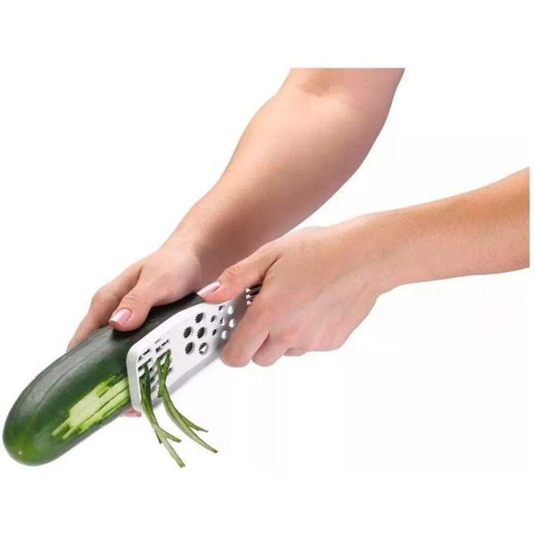Descascador Ralador De Legumes e Frutas 5 em 1 Fatia Keita Imagem de Descascador Ralador De Legumes e Frutas 5 em 1 Fatia Keita