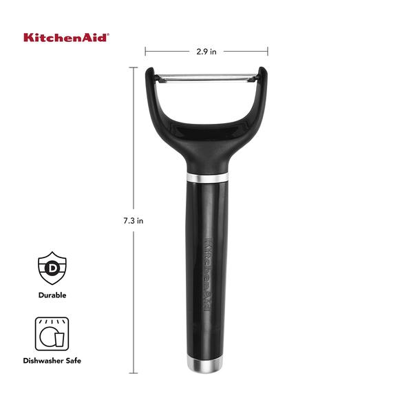 Descascador Y Clássico Preto 2, tamanho único, KitchenAid Imagem de Descascador Y Clássico Preto 2, tamanho único, KitchenAid
