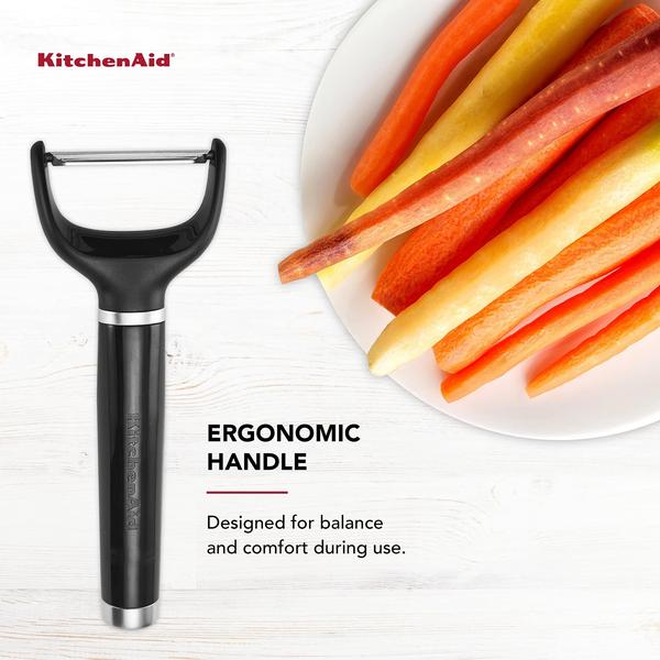 Descascador Y Clássico Preto 2, tamanho único, KitchenAid Imagem de Descascador Y Clássico Preto 2, tamanho único, KitchenAid