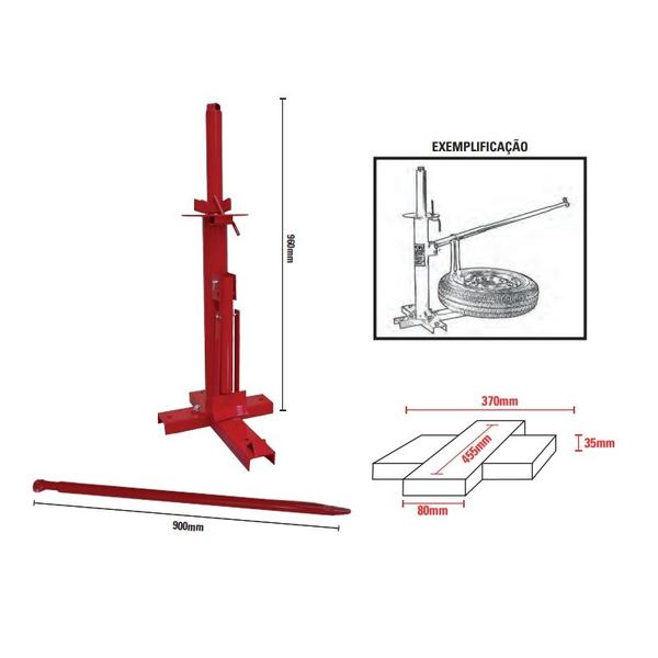 Imagem de Descolador de Pneus Manual 900mm 06.13.01.00.3 - Sigma Tools