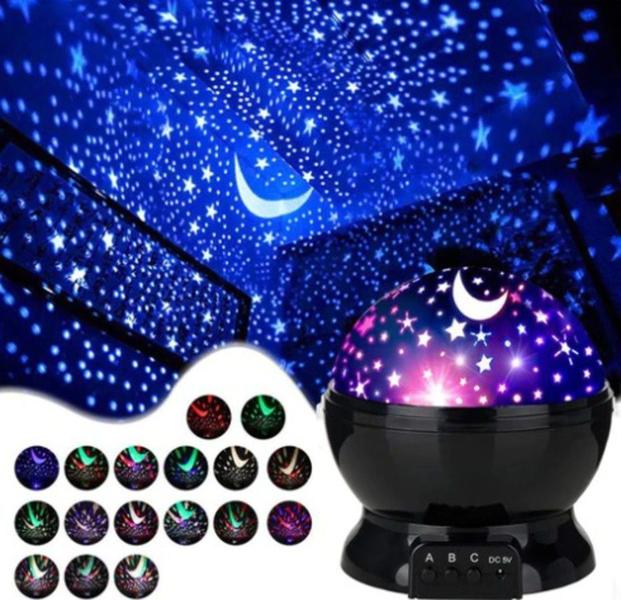 Imagem de Descubra a magia com a Luminária Projetor Estrela 360º Galaxy Abajur Star Master!