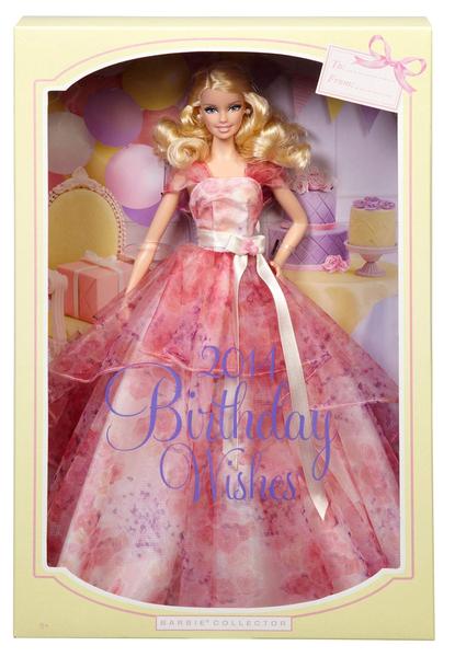 Imagem de Desejos de aniversário da boneca fashion Barbie para meninas