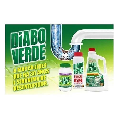 Imagem de Desentupidor Granulado De Ralo, Vaso E Pia Diabo Verde 300g