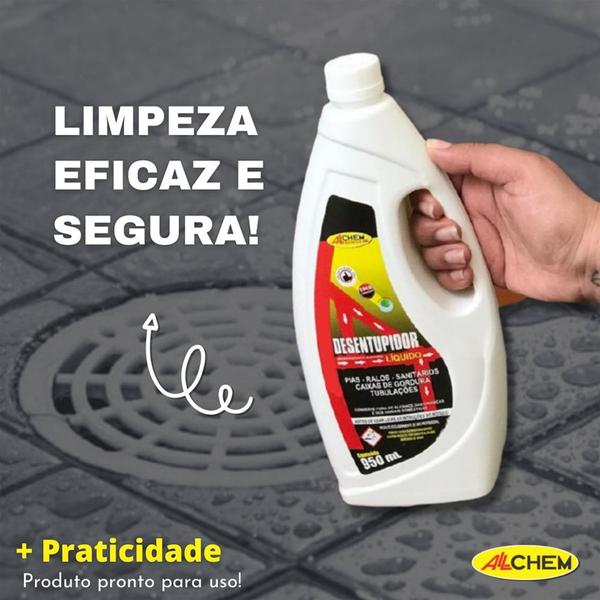 Imagem de Desentupidor Liquido Desentope Pia Ralo Vaso Sanitario 950ml