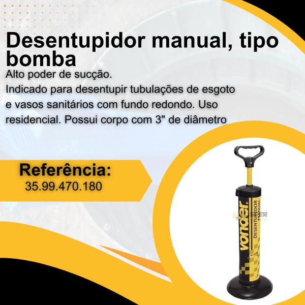 Imagem de Desentupidor manual tipo bomba - VONDER