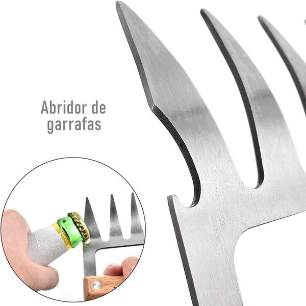 Imagem de Desfiadores Garra De Urso Para Churrasco Garfo Aço Inox - Mimo Style