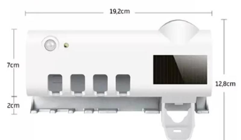 Imagem de Design Luminoso: Porta Escova Dente Esterilizador Uv