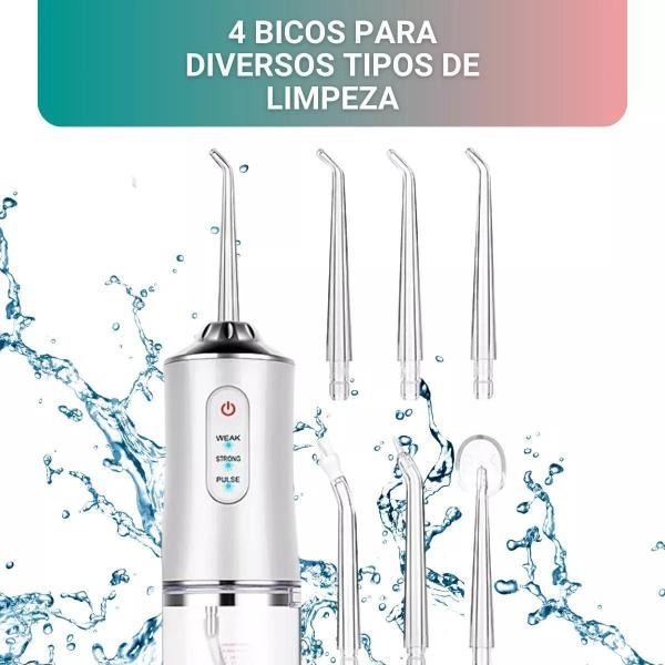 Imagem de Design Premium: Irrigador Oral Dental Bucal Sem Fio Usb