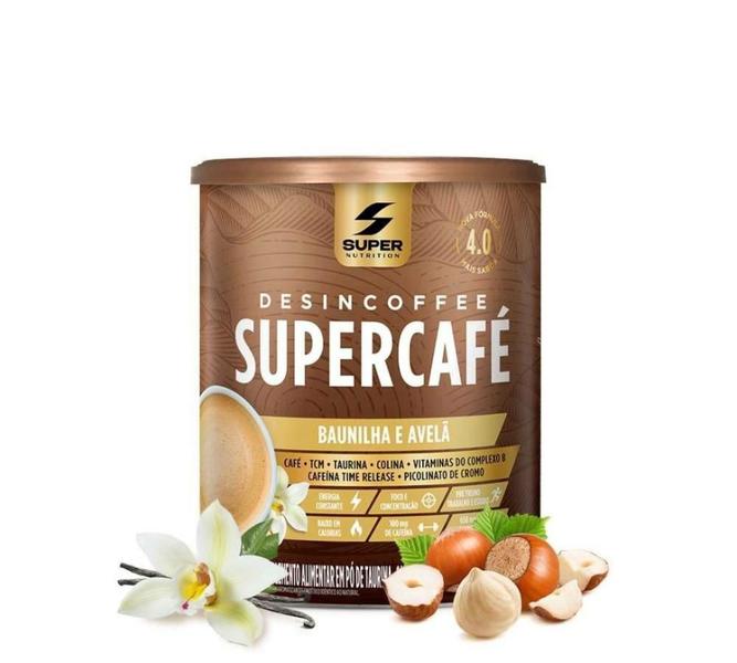 Desincoffee Super Café Termogênico Natural 220g Pré-treino: Sabor Baunilha e Avelã - Shopping Natural Imagem de Desincoffee Super Café Termogênico Natural 220g Pré-treino: Sabor Baunilha e Avelã