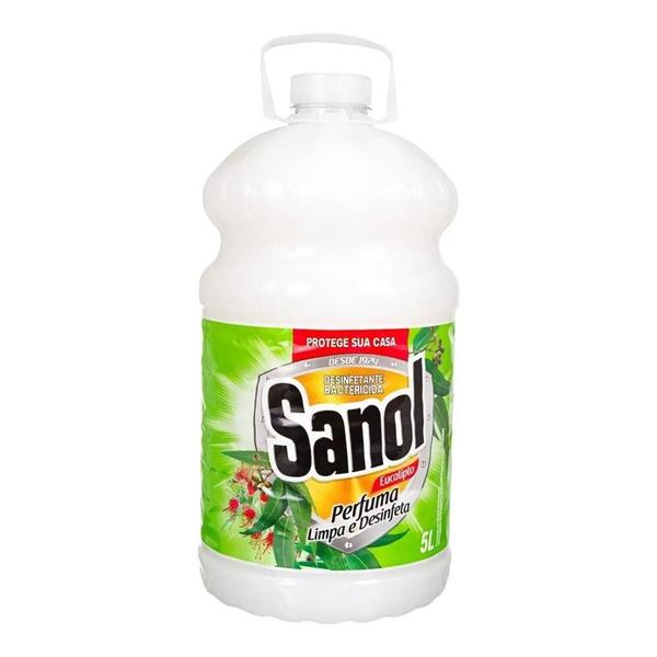 Imagem de Desinfetante Bactericida 5L Eucalipto Sanol - Total Químico