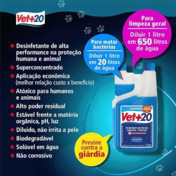 Imagem de Desinfetante Bactericida Concentrado Para Diluição Idem Hysteril Herbalvet Vet+20  500 ml