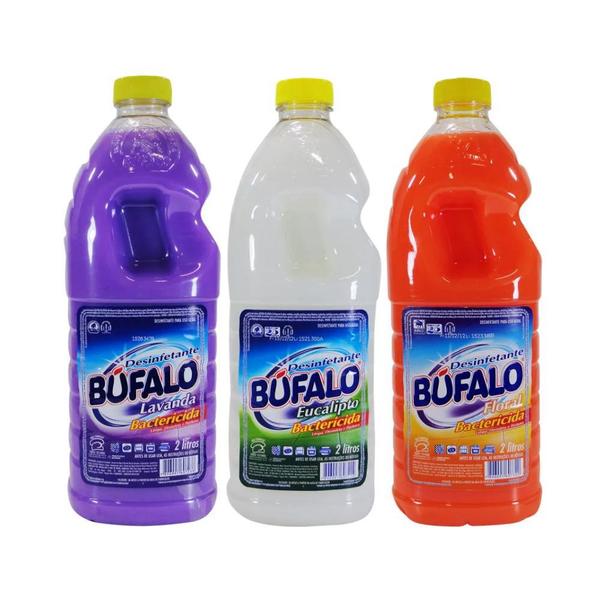 Imagem de Desinfetante Búfalo Lavanda Bactericida 2L Kit 5