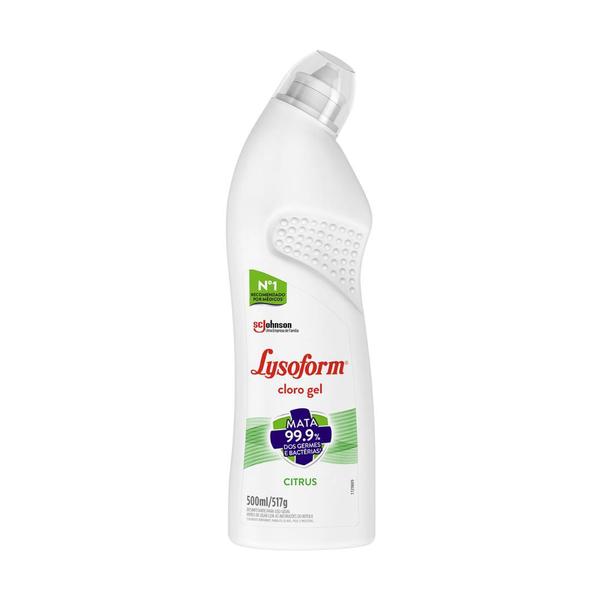 Imagem de Desinfetante Citrus Cloro Gel Lysoform  500ml