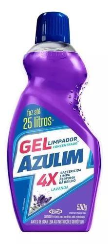 Imagem de Desinfetante Concentrado Gel 4 em 1 Azulim Lavanda 500gr