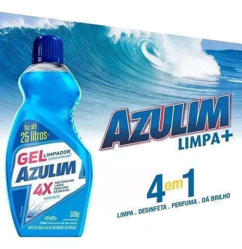 Imagem de Desinfetante Concentrado Gel 4 em 1 Azulim Lavanda 500gr