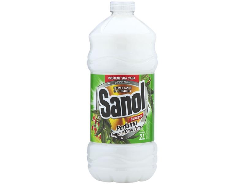 Desinfetante Líquido Sanol 2000 Concentrado Eucalipto 2L Desinfetante Líquido Sanol 2000 Concentrado Eucalipto 2L