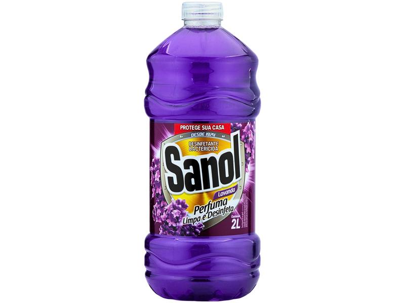 Desinfetante Líquido Sanol 2107 Concentrado Lavanda 2L Desinfetante Líquido Sanol 2107 Concentrado Lavanda 2L