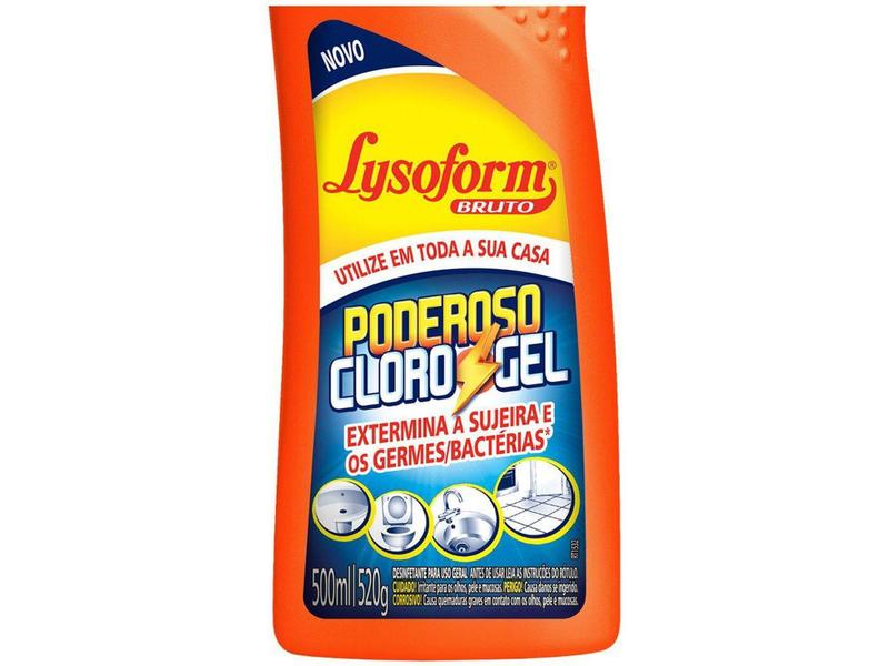 Imagem de Desinfetante Lysoform Bruto Poderoso Cloro Gel - 500ml