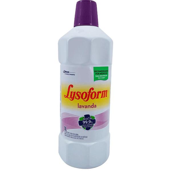 Desinfetante Lysoform Lavanda 1 Litro Johnson Imagem de Desinfetante Lysoform Lavanda 1 Litro Johnson
