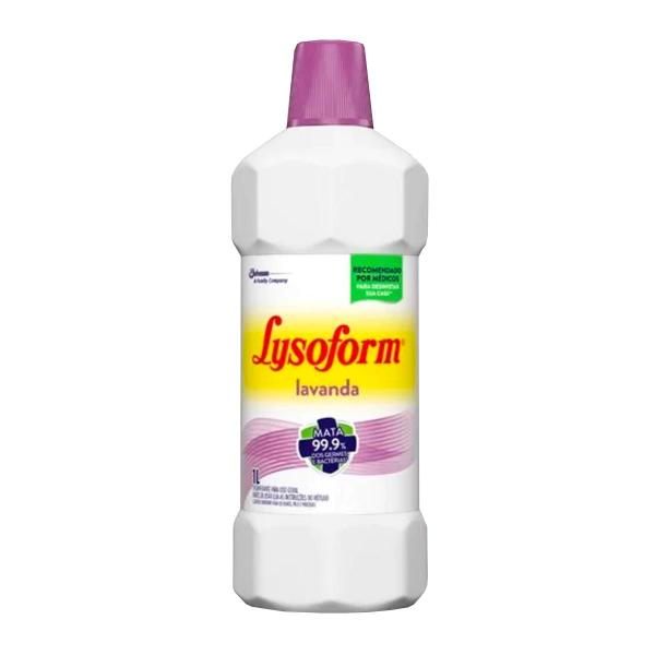 Desinfetante Lysoform Lavanda 1 Litro Johnson Imagem de Desinfetante Lysoform Lavanda 1 Litro Johnson