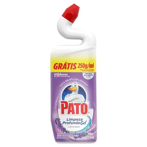 Imagem de Desinfetante Pato Gel Uso Geral Lavanda Limpeza Profunda 750ml