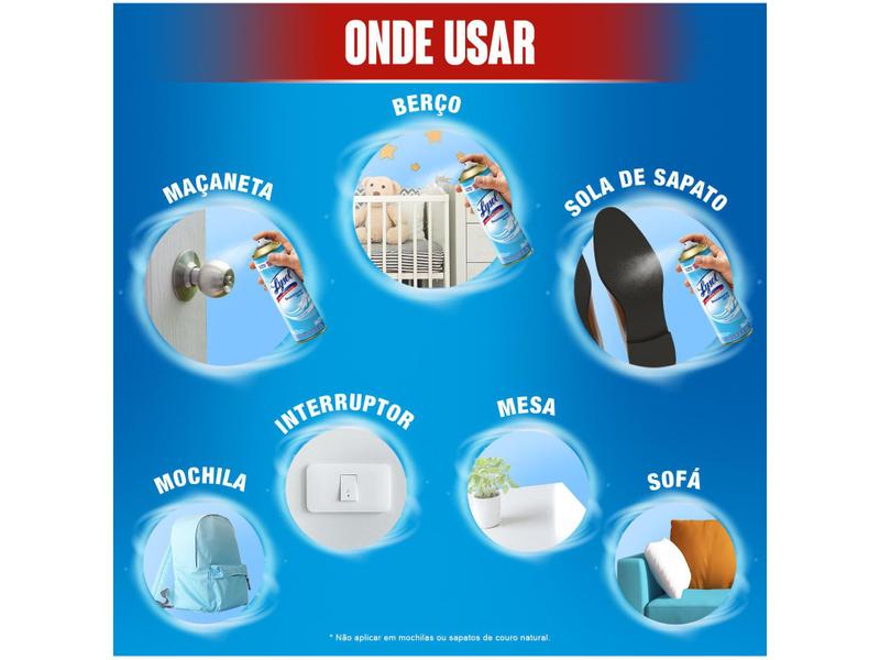 Desinfetante Spray Lysol Brisa da Manhã 360ml Imagem de Desinfetante Spray Lysol Brisa da Manhã 360ml