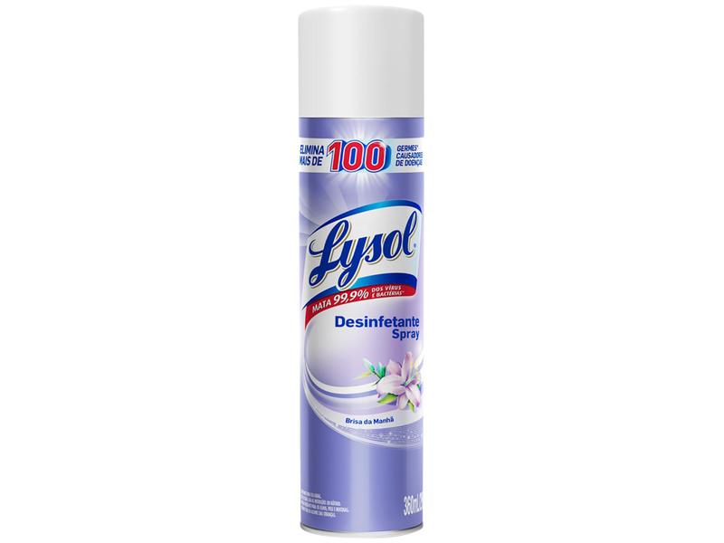 Desinfetante Spray Lysol Brisa da Manhã 360ml Imagem de Desinfetante Spray Lysol Brisa da Manhã 360ml