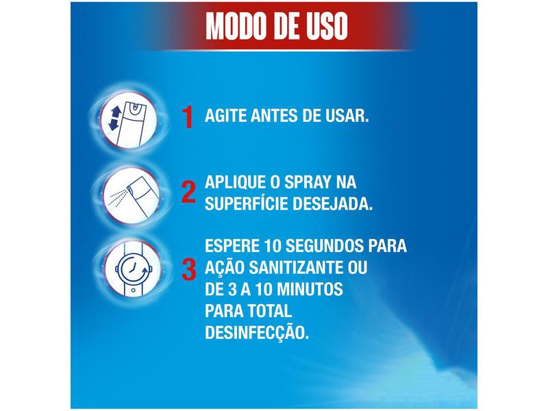 Imagem de Desinfetante Spray Lysol Pureza do Algodão 360ml